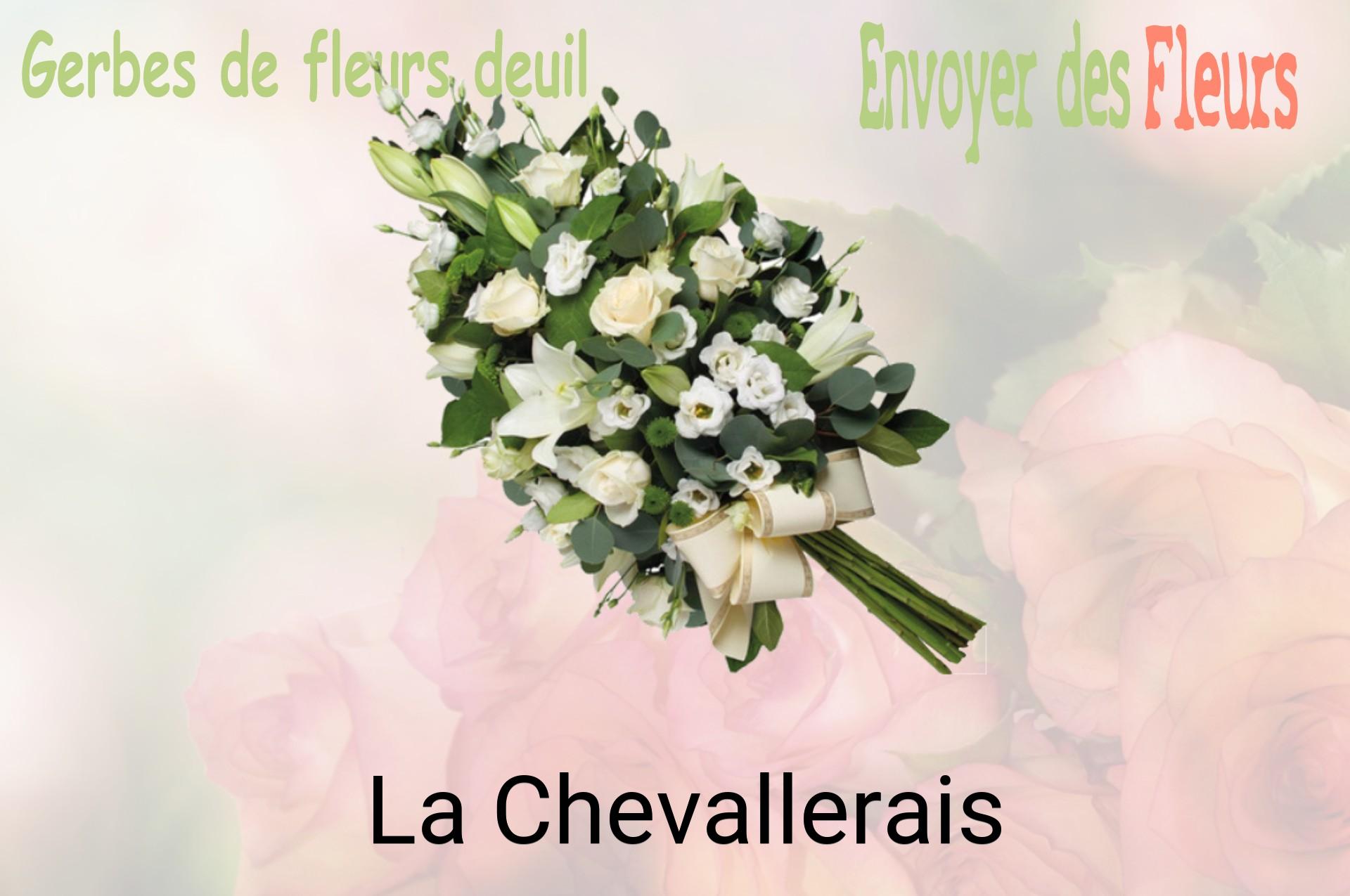 Gerbe de fleurs de deuil livrée à La Chevallerais